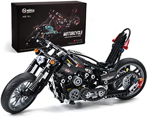 Nifeliz Knuckle Chopper Motorcycle Building Kit 451 Pieces
