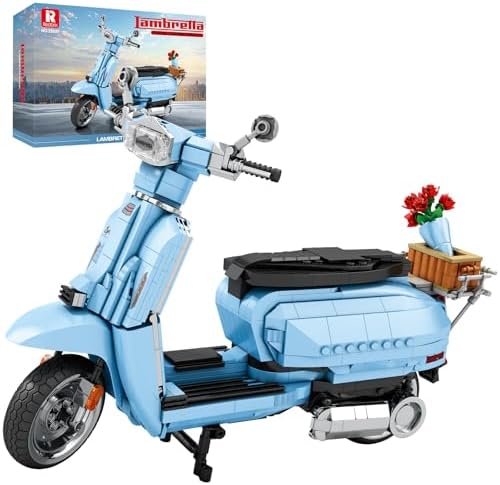 Reobrix V200 Blue Motorcycle Building Set