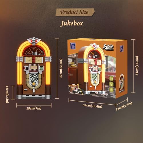 Retro Jukebox Building Kit with Coin Sound Function