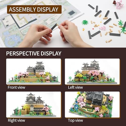 Japan Himeji Castle Micro Building Block Model Kit for Adults