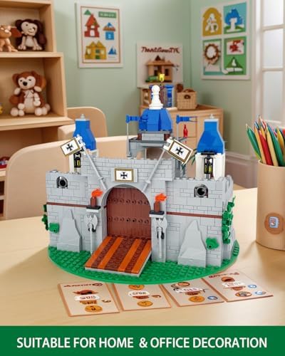 Medieval Knight Castle Building Blocks Set with 12 Knights