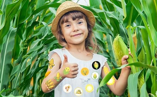 500 pcs Corn Labels Roll Stickers for Parties