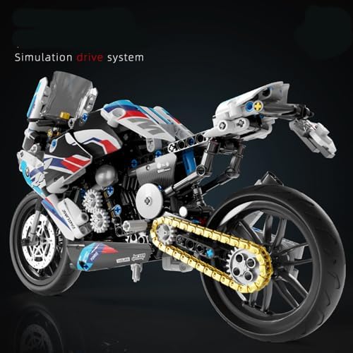 Uvini Motorcycle Building Block Set - 589 PCS Collectible Display Model Toy
