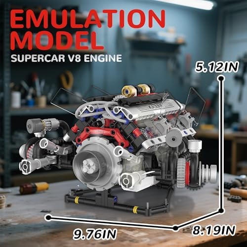 V8 Engine Building Set with APP Control
