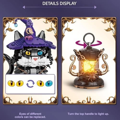 Creative Tuxedo Black Cat Building Set for Kids and Adults