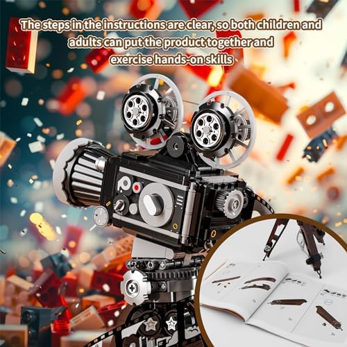 3 in 1 Retro Camera Building Set for Adults