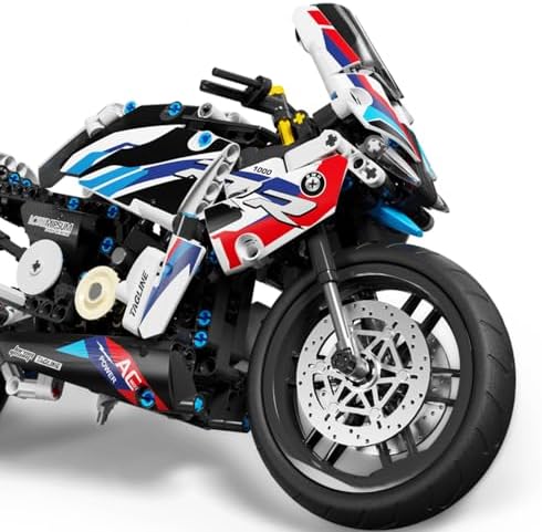 Uvini Motorcycle Building Block Set - 589 PCS Collectible Display Model Toy