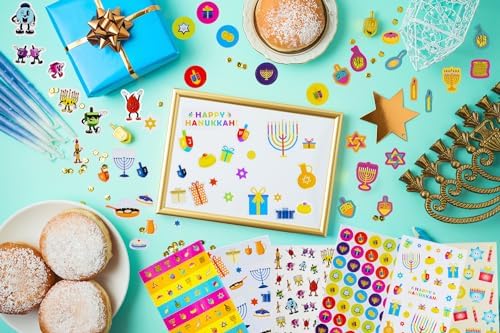 The Dreidel Company Hanukkah Stickers 6000-Pack Set