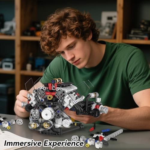 V8 Engine Building Set with APP Control
