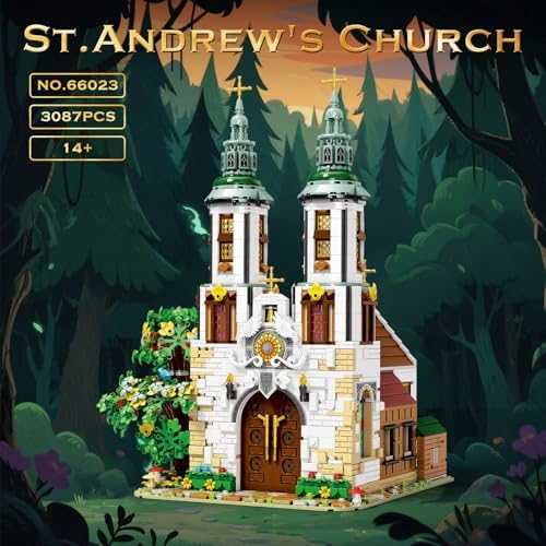 Reobrix St Andrews Church Building Kit with LED Lights