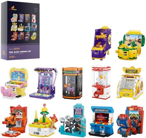 JMBricklayer 12-in-1 Mini Game Console Building Set