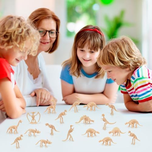 60 PCS Dinosaur Fossil Skeletons Science Play Toy