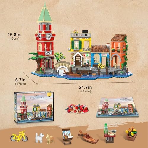 Venice Main Street Building Set for Adults 2155 PCS