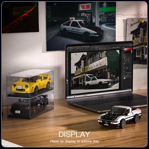 Mould King AE86 Initial D Car Building Set with Display Case