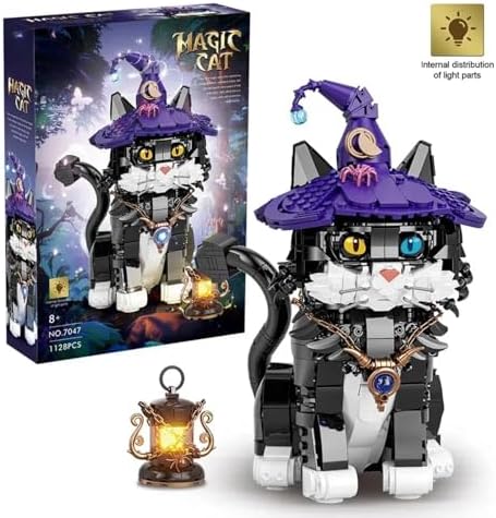 Creative Tuxedo Black Cat Building Set for Kids and Adults