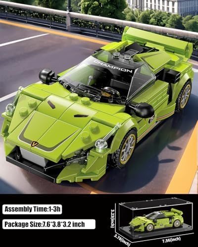 TYCOLE Super Sports Car Building Block Set with Display Case