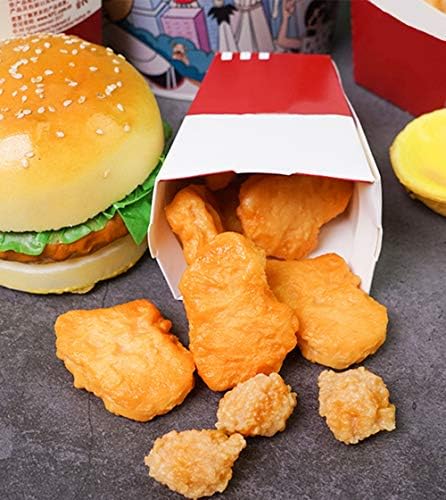 Lenmipot 2pcs Fake Chicken Wings Model for Display and Play