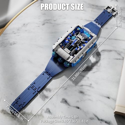 TYCOLE Technic Mechanical Watch Building Set for Adults and Boys 8