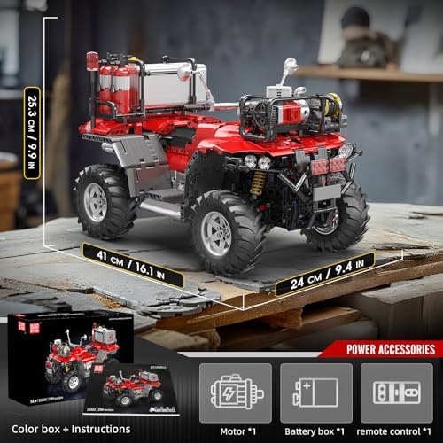 Mould King Fire Truck ATV Building Set 2100 Pcs