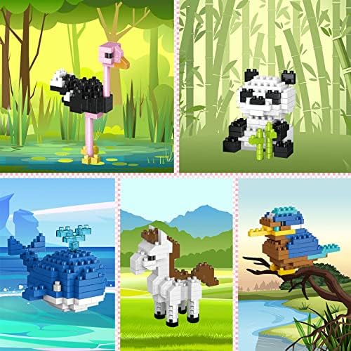 FUN LITTLE TOYS Mini Animals Building Blocks Set 12 Boxes
