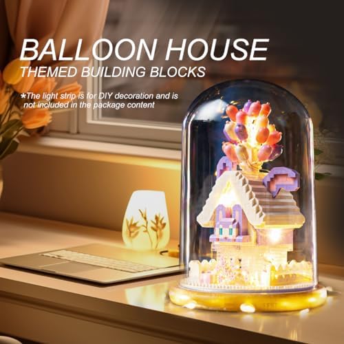 Insgen House Building Blocks Kit 1418 Pcs Micro Bricks Set