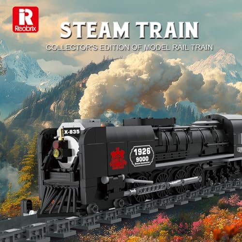 Collectible Steam Train Building Block Set 66801 for Kids and Adults