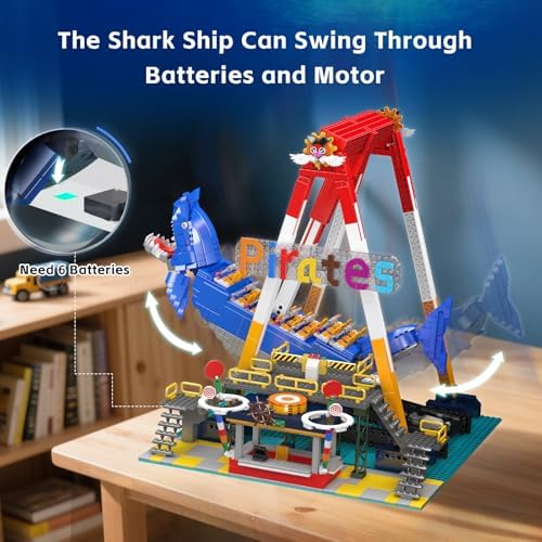 Mould King Pirate Ship Building Set with Motor