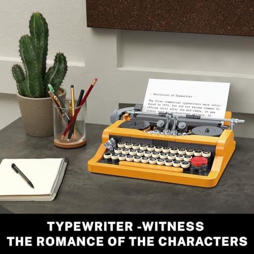 JMBricklayer Retro Typewriter Walkman TV Building Set