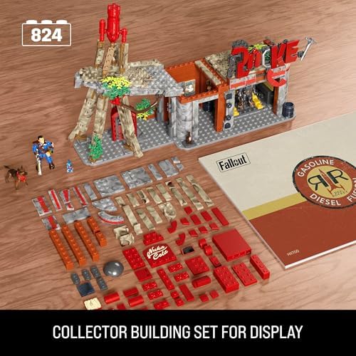 Fallout 4 Red Rocket Truck Stop Building Set with 824 Pieces