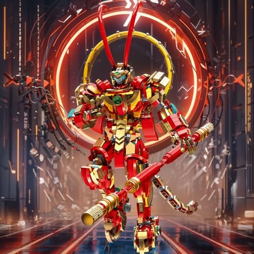 JMBricklayer Monkey King Mech Building Set for Kids and Adults