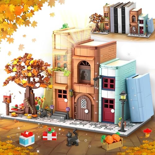 TekYetoi 1488pcs Bookends Building Set for Adults