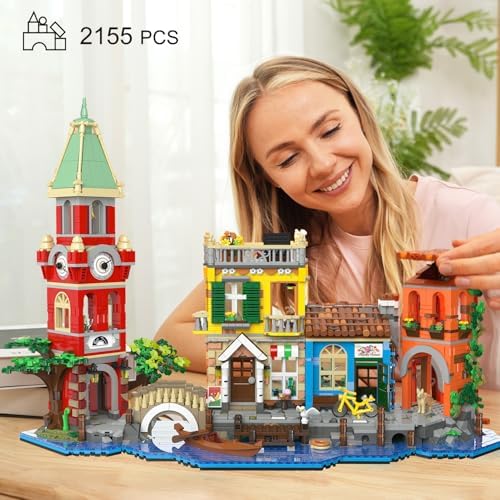 Venice Main Street Building Set for Adults 2155 PCS