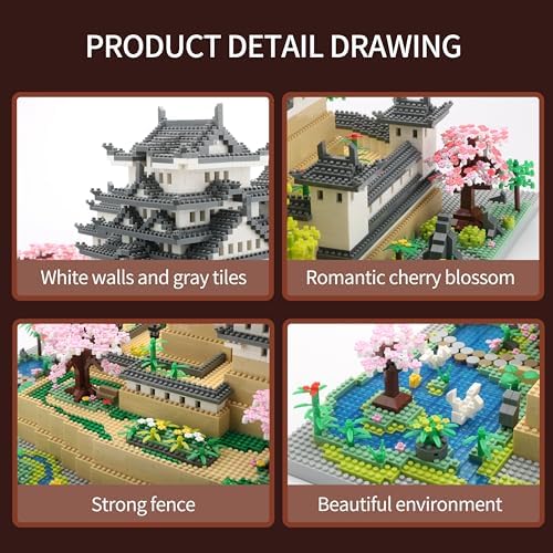 Japan Himeji Castle Micro Building Block Model Kit for Adults