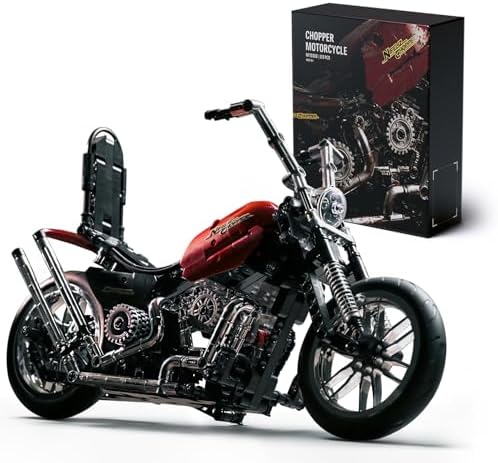 Nifeliz Chopper Motorcycle Building Set for Adults
