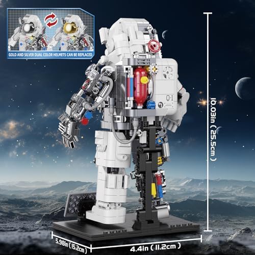 HSANHE Space Astronaut Building Set with LED Light