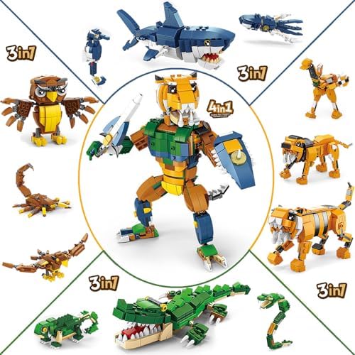HIGH GODO Creator 3 in 1 Animals Building Set