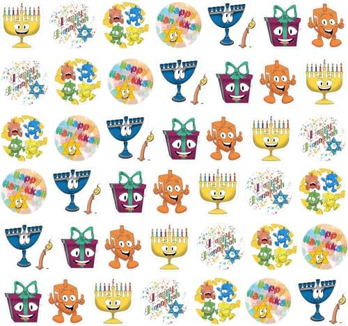 The Dreidel Company Hanukkah Sticker Roll 6-Pack