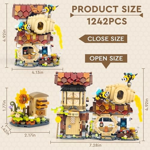 Honey Workshop Mini Building Set 1242 Pieces