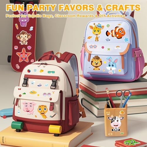 Aowplc 48 Pcs Make A Face Sticker Sheets for Kids