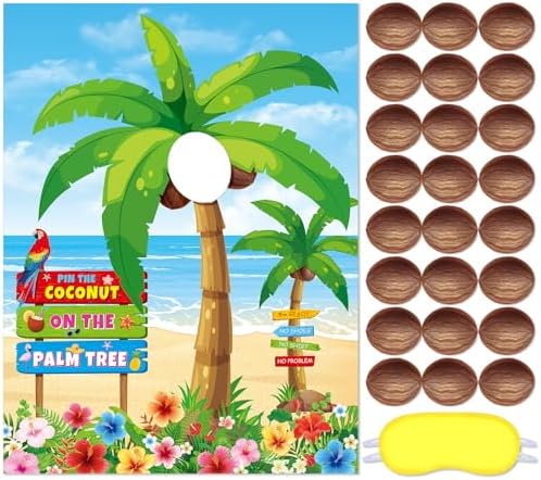 Faccito tropical party game with 24 pcs stickers