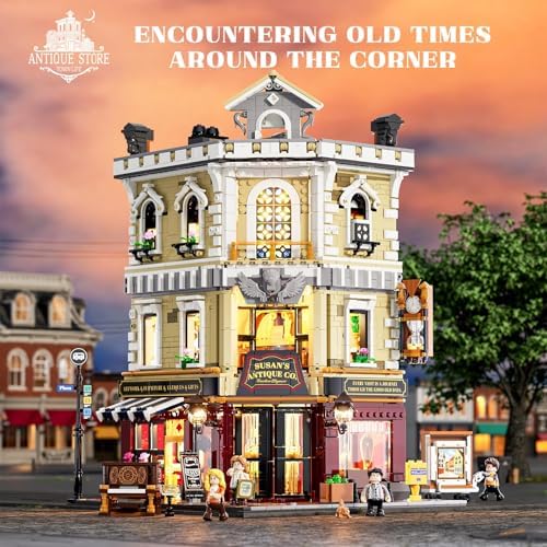 Funwhole Antique Store Lighting Building Bricks Set for Adults and Teens