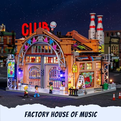 FUNWHOLE Music Club Building Bricks Set 2654 Pcs