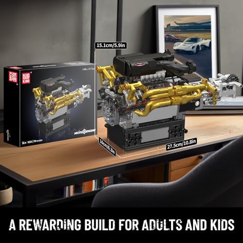 Mould King V12 Engine Kit for Building and STEM Learning