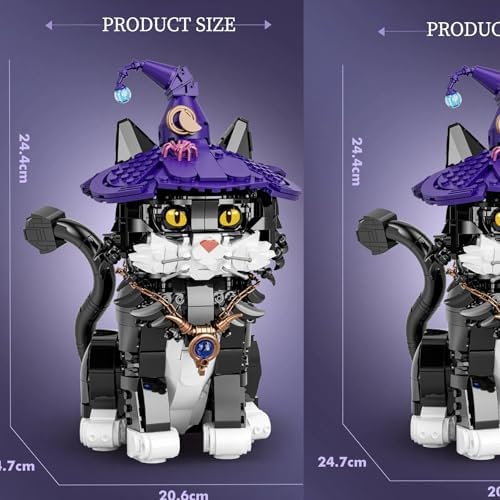 Creative Tuxedo Black Cat Building Set for Kids and Adults