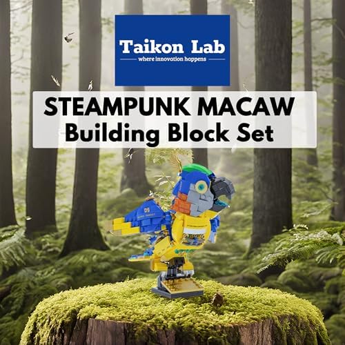 Steampunk Macaw Building Block Set 490 Pcs