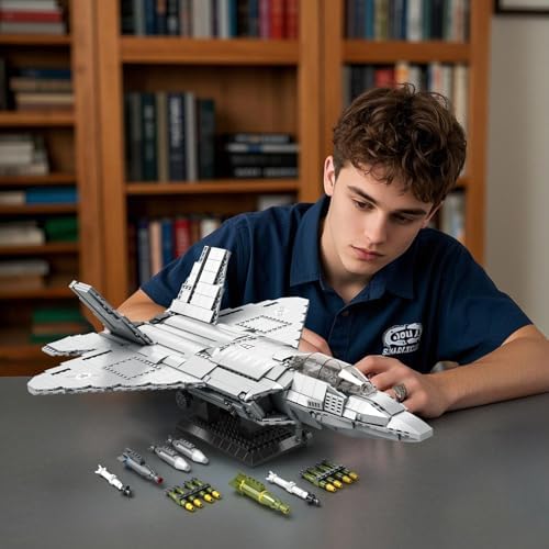 F-22 Fighter Jet Building Set for Adults 1729 PCS