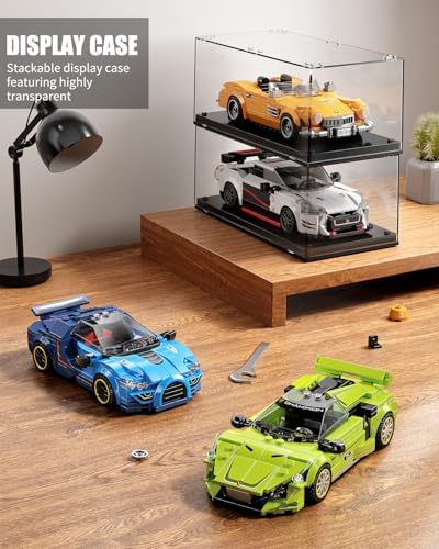 TYCOLE Super Sports Car Building Block Set with Display Case