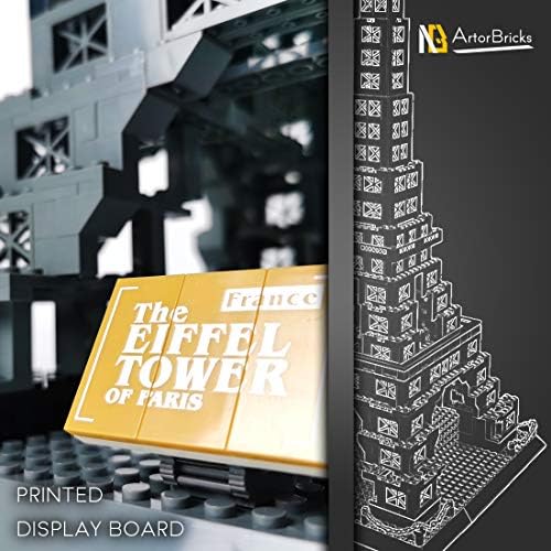ArtorBricks Eiffel Tower Building Set 976 Pieces