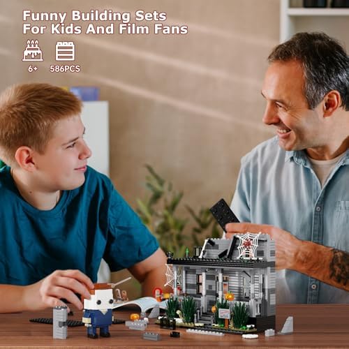 Horror Movie Halloween Figure House Building Blocks Kit 586 Pieces