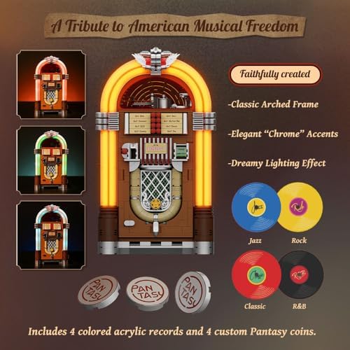 Retro Jukebox Building Kit with Coin Sound Function